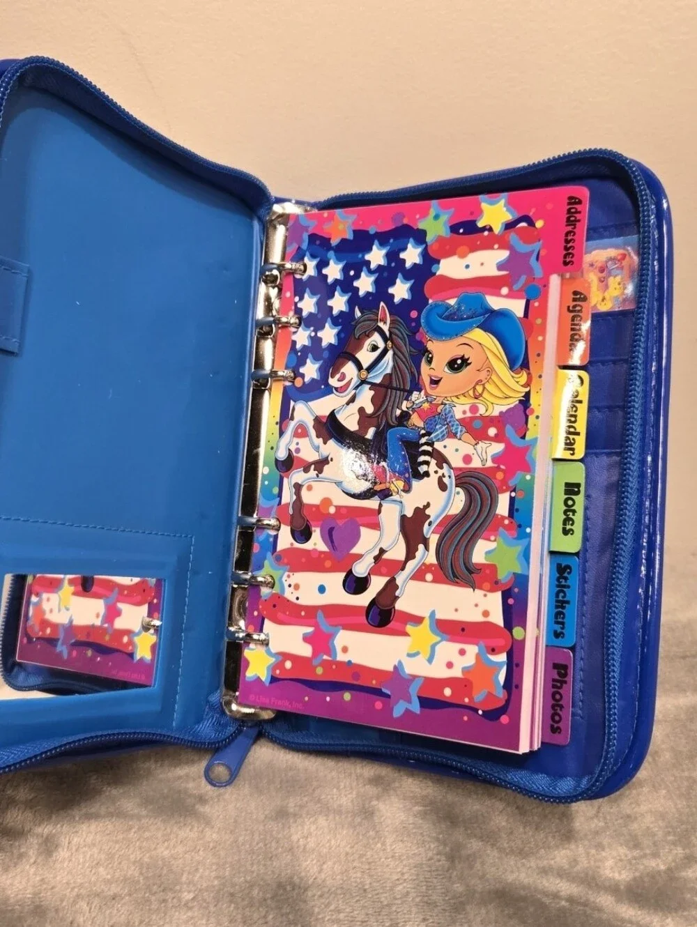 Vintage Lisa Frank American Cowgirl Binder Set w/ Folder & planner Y2K